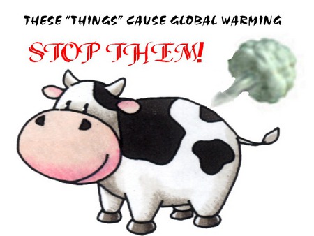 vacas causam aquecimento global